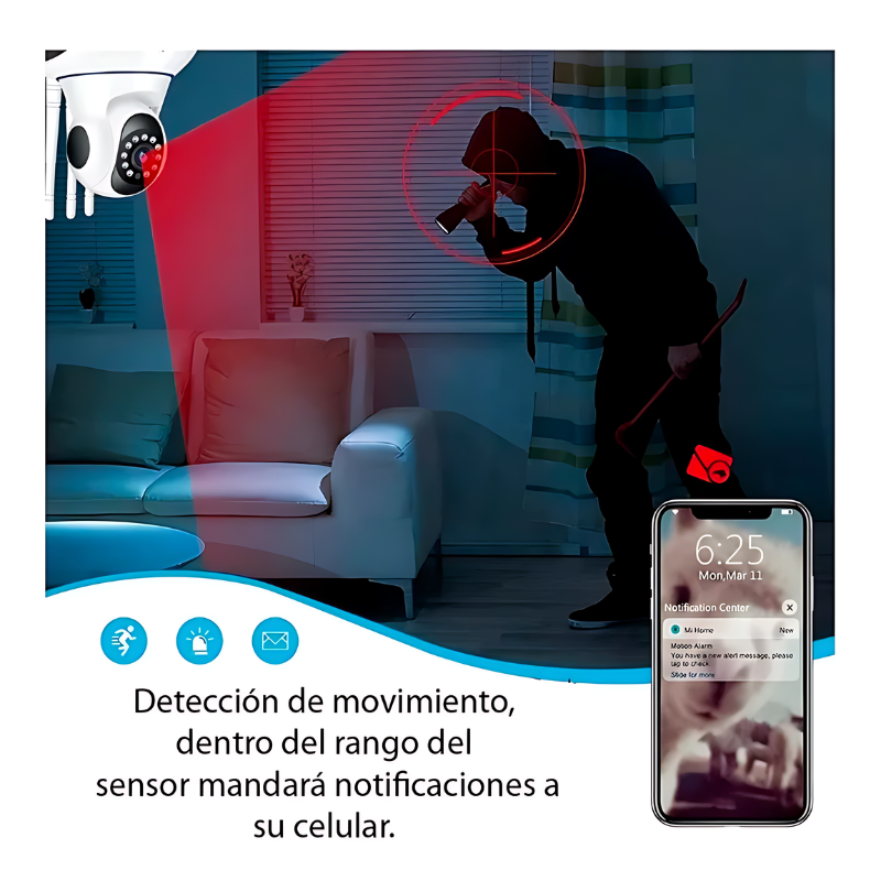 Camara De Seguridad Robotica Wifi